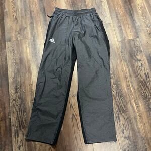 Adidas Men’s Athletic Windbreaker Pants Gray/Black Size Medium